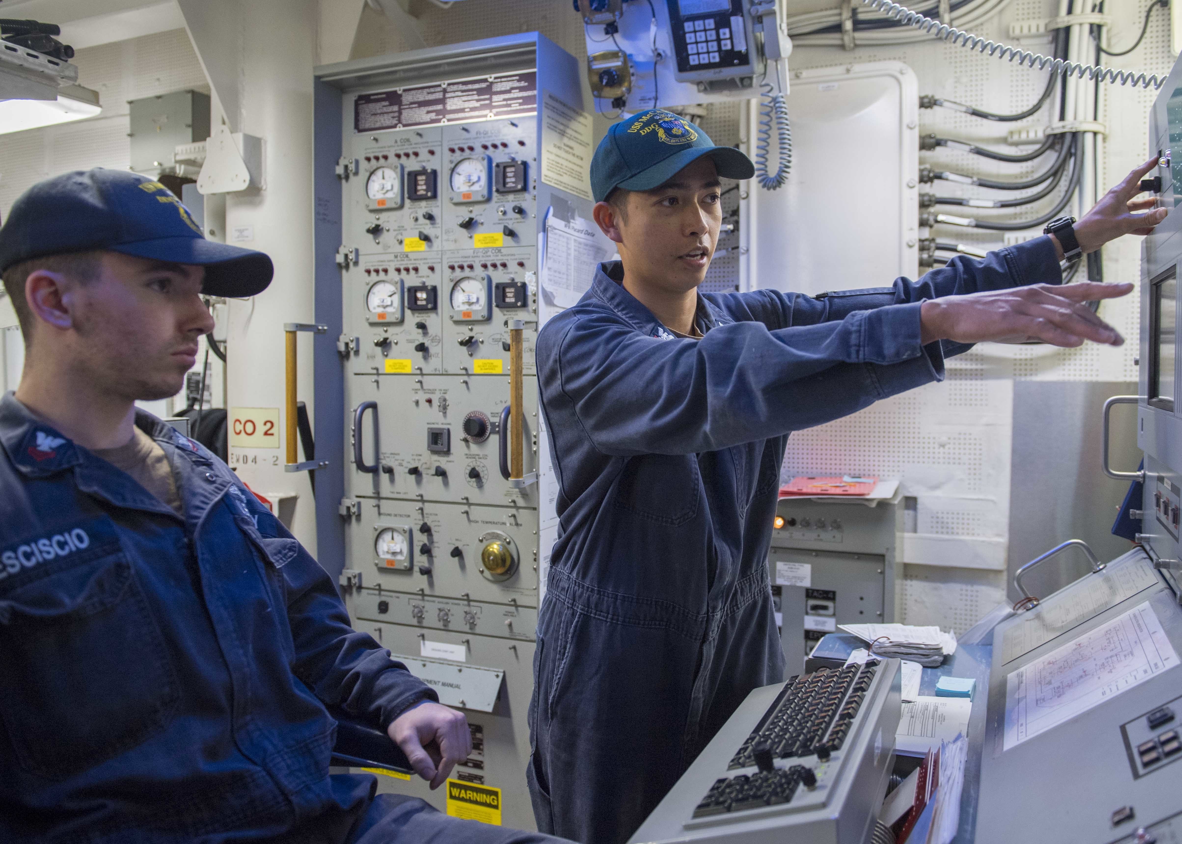 Engineering Training Team Aboard USS McCampbell