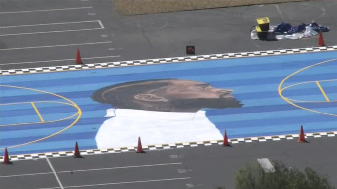 Nipsey Hussle Honored With Basketball Court Mural In South Los Angeles