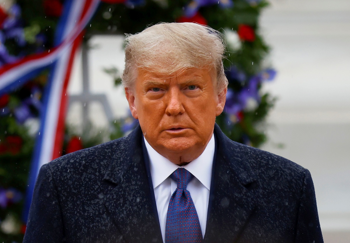 U.S. President Trump attends Veterans Day observance at Arlington National Cemetery in Arlington, Virginia