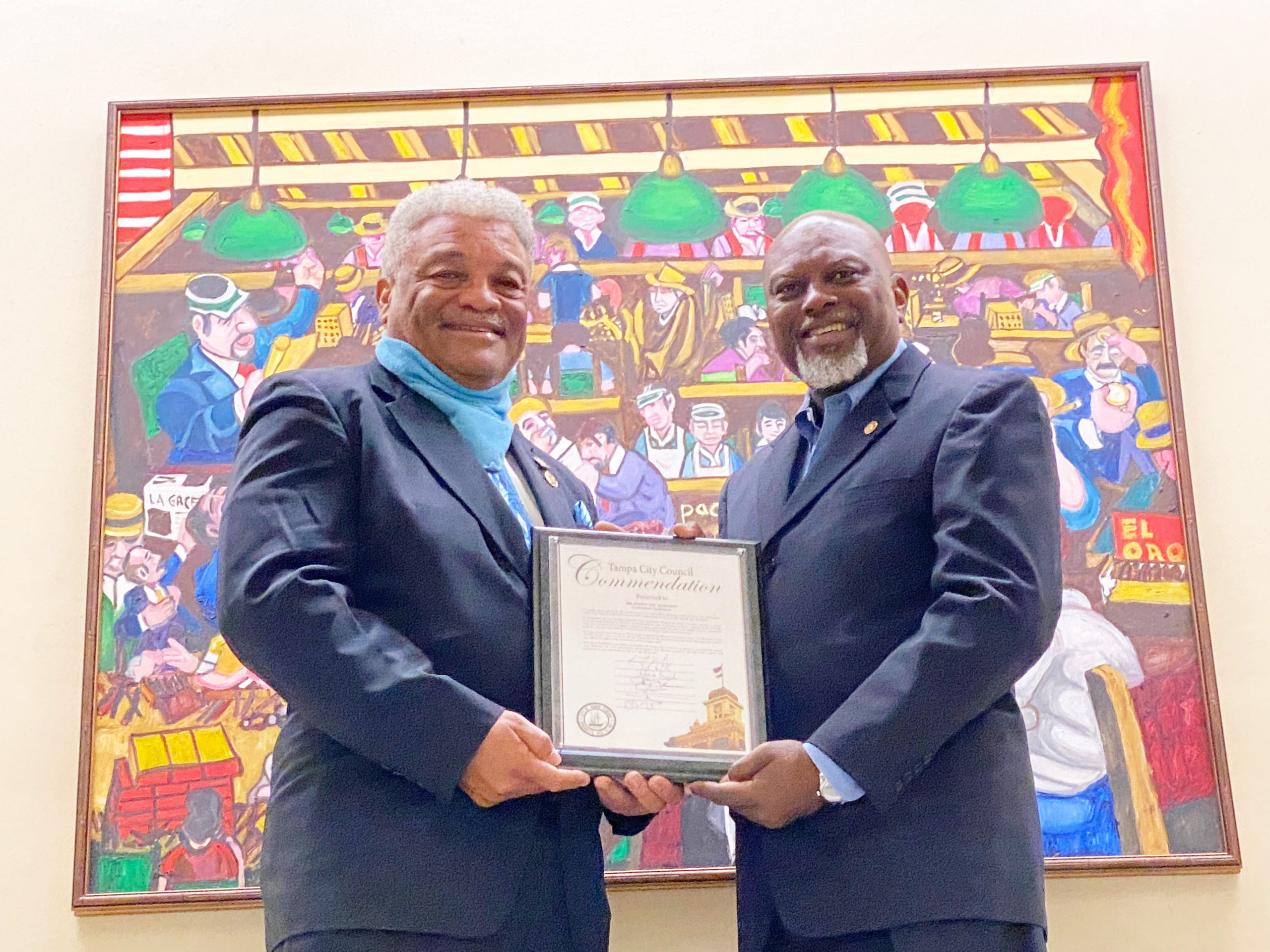 Joe Robinson and Orlando Gudes