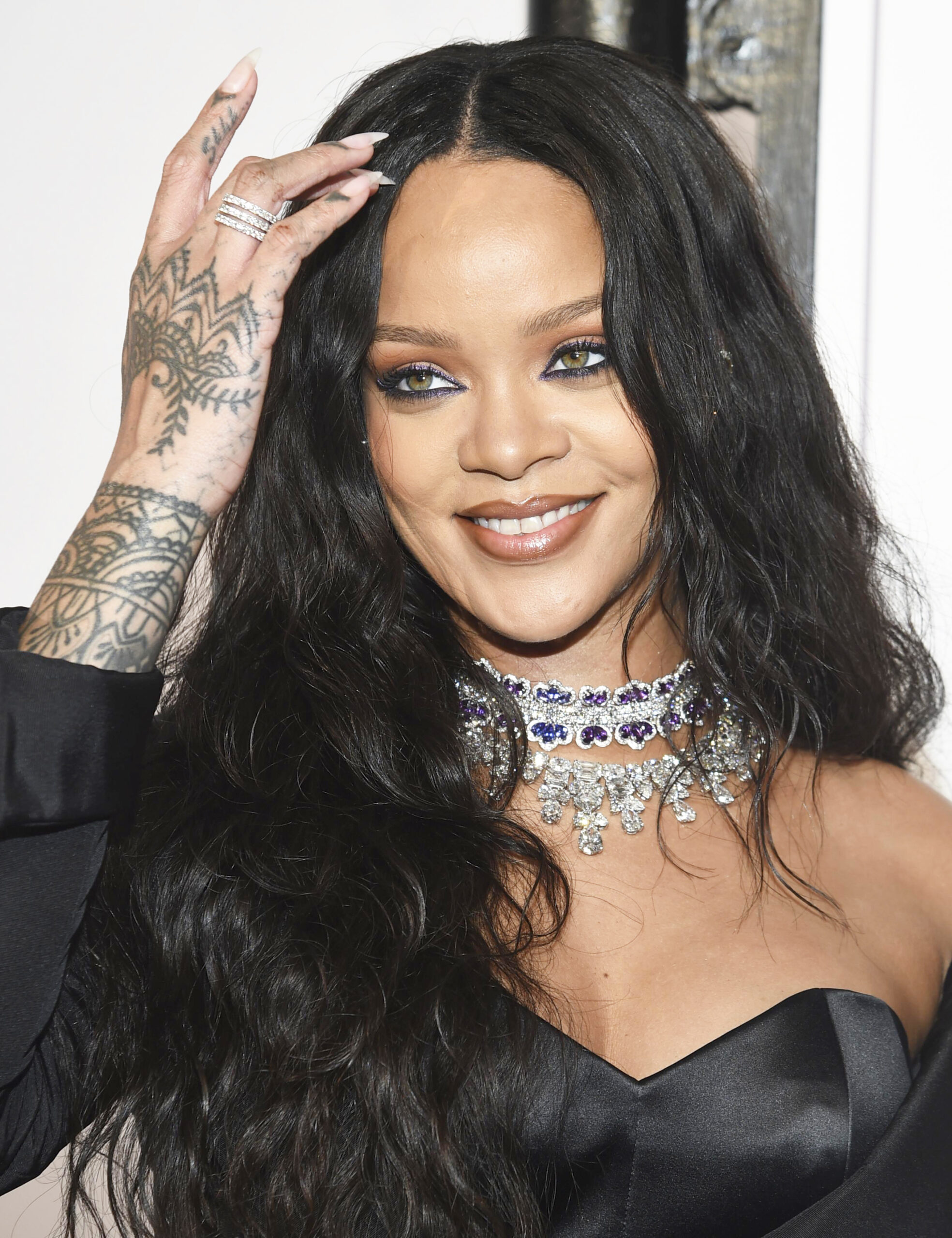 Singer Rihanna attends the 3rd Annual Diamond Ball at Cipriani Wall Street on Thursday, Sept. 14, 2017, in New York. (Photo by Evan Agostini/Invision/AP) ORG XMIT: NYEA122
