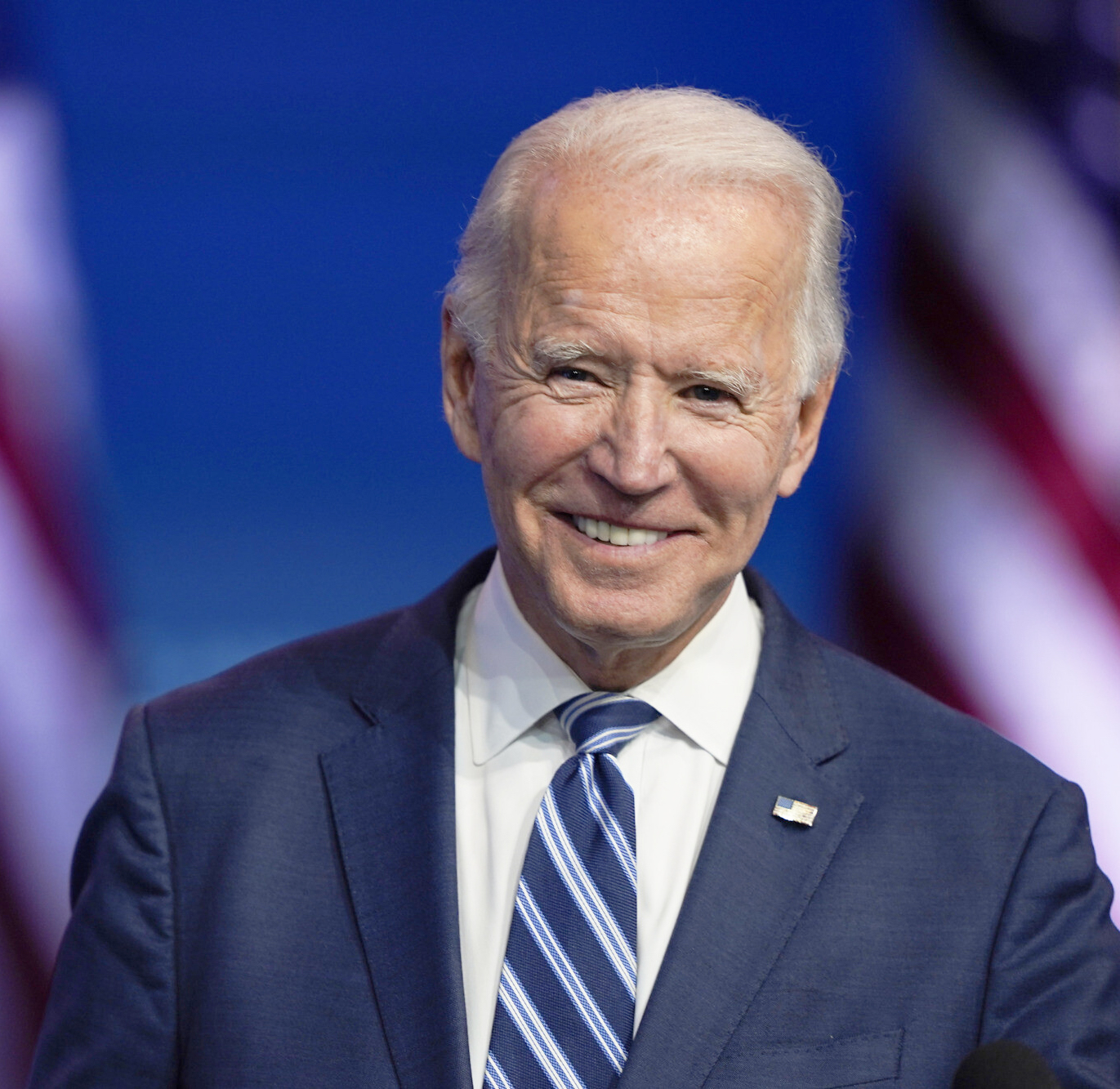 FILE - In this Nov. 10, 2020, file photo President-elect Joe Biden smiles as he speaks at The Queen theater in Wilmington, Del. President-elect Biden turns 78 on Friday, Nov. 20. (AP Photo/Carolyn Kaster, File)