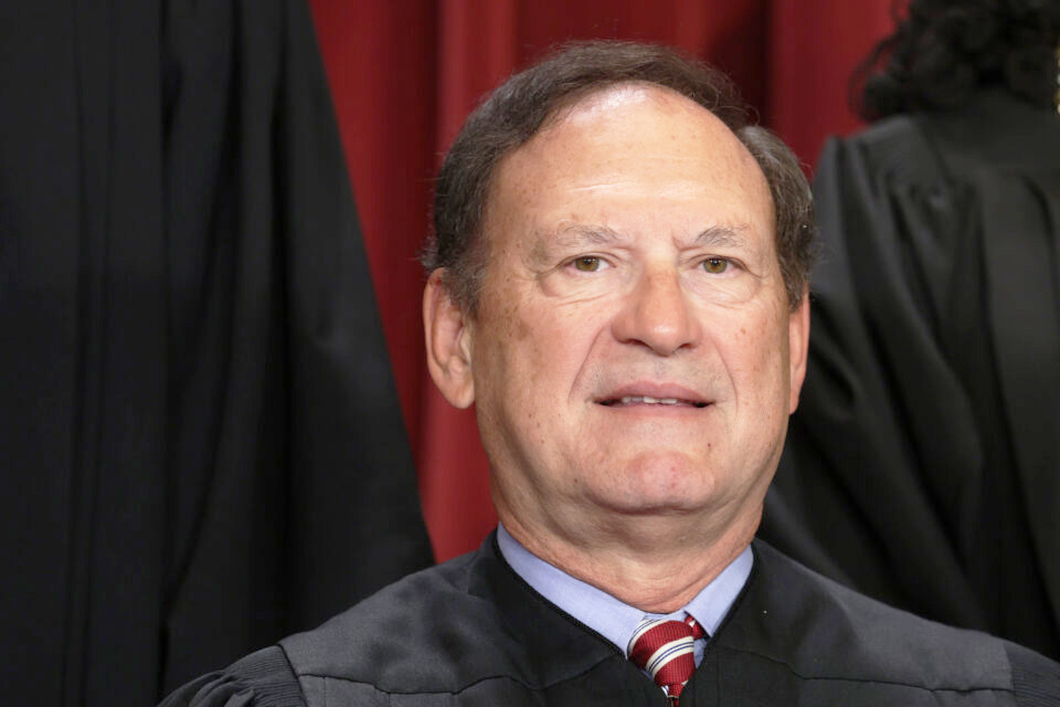 WASHINGTON, DC - OCTOBER 07: United States Supreme Court Associate Justice Samuel Alito poses for an official portrait at the East Conference Room of the Supreme Court building on October 7, 2022 in Washington, DC. The Supreme Court has begun a new term after Associate Justice Ketanji Brown Jackson was officially added to the bench in September. (Photo by Alex Wong/Getty Images)