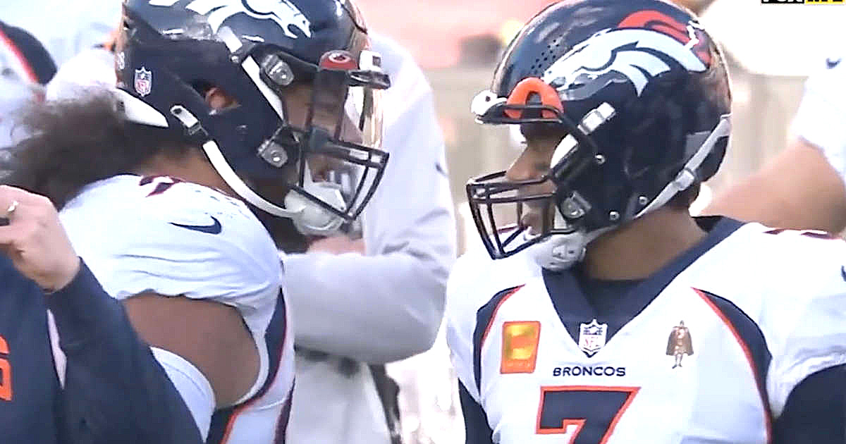 Mike Purcell and Russell Wilson