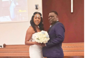 MELISSA AND KALVIN EXCHANGE WEDDING VOWS